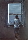 Salvador Dali Canvas Paintings - Figure at a Window